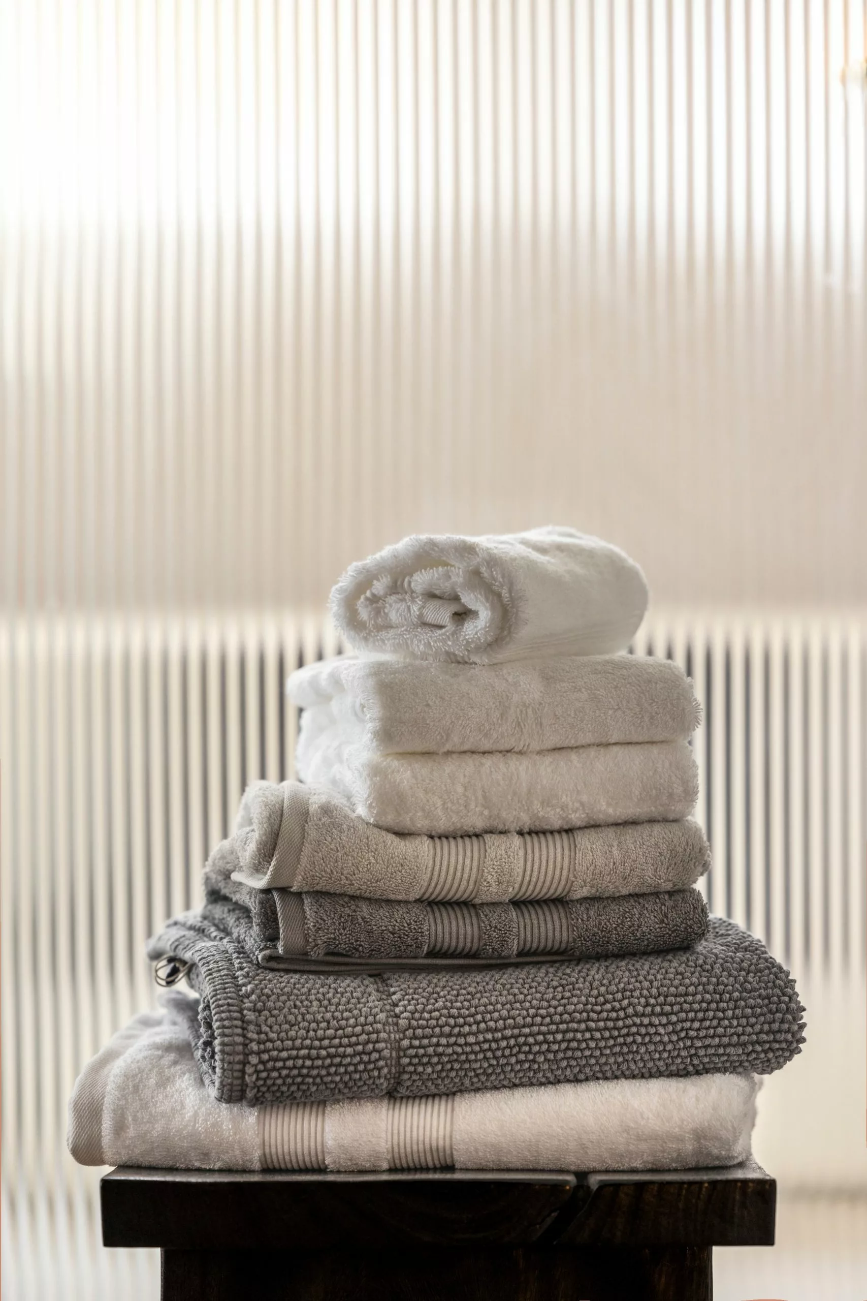 Mille Notti Fontana EKO Badetuch Grau, 70x140 Cm 4 Mille Notti Fontana EKO Badetuch Grau, 70x140 Cm – Bild 4