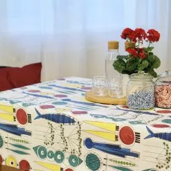 Almedahls Picnic Tischdecke Akrylat 145x220 Cm, Multi -Kindertextilien Verkäufe almedahls picnic cloth acrylic 145x220cm multi 2