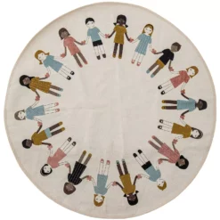 Bloomingville Friends Baumwollteppich Ø130 Cm