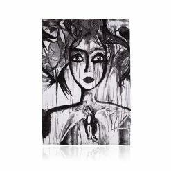 Carolina Gynning Slice Of Life Geschirrhandtuch Schwarz/Weiß, 2er-Pack