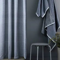 Ferm LIVING Chambray Duschvorhang 160x205 Cm, Blau -Kindertextilien Verkäufe ferm living chambray duschvorhang blau 2
