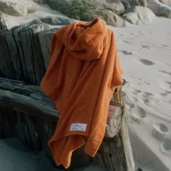 Frama Heavy Towel Poncho Onesize, Burnt Orange -Kindertextilien Verkäufe frama heavy towel i poncho i burnt orange 4