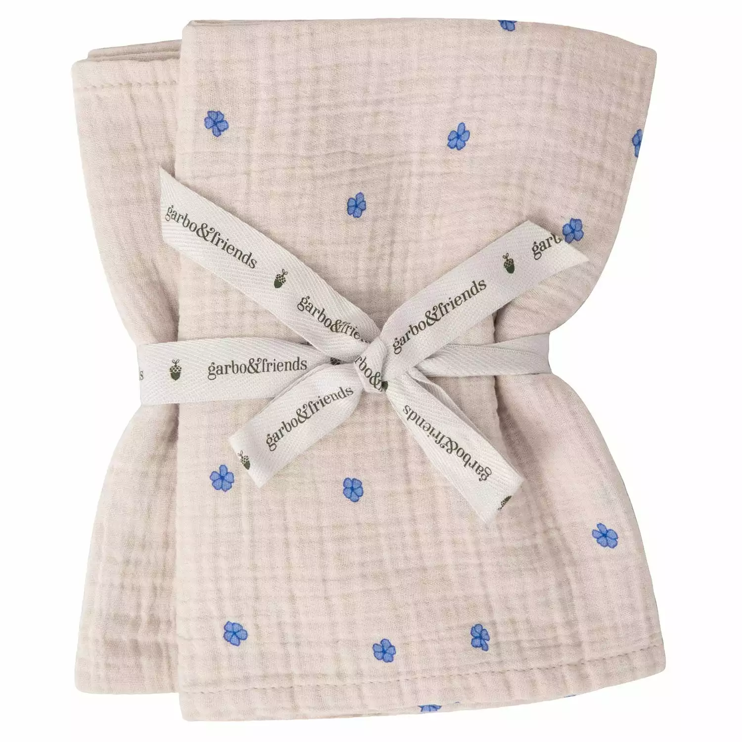 Garbo & Friends Bleu Decken 2-er Set Musselin, 60x60 Cm 1 Garbo & Friends Bleu Decken 2-er Set Musselin, 60x60 Cm