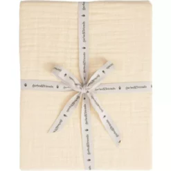 Garbo & Friends Limone Muslin Spannbetttuch, 70x140 Cm