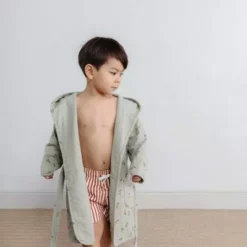 Garbo & Friends Pear Bademantel Musselin, 134/140 -Kindertextilien Verkäufe garbo friends pear bathrobe muslin 2 1