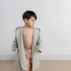 Garbo & Friends Pear Bademantel Musselin, 98/104 -Kindertextilien Verkäufe garbo friends pear bathrobe muslin 2 4