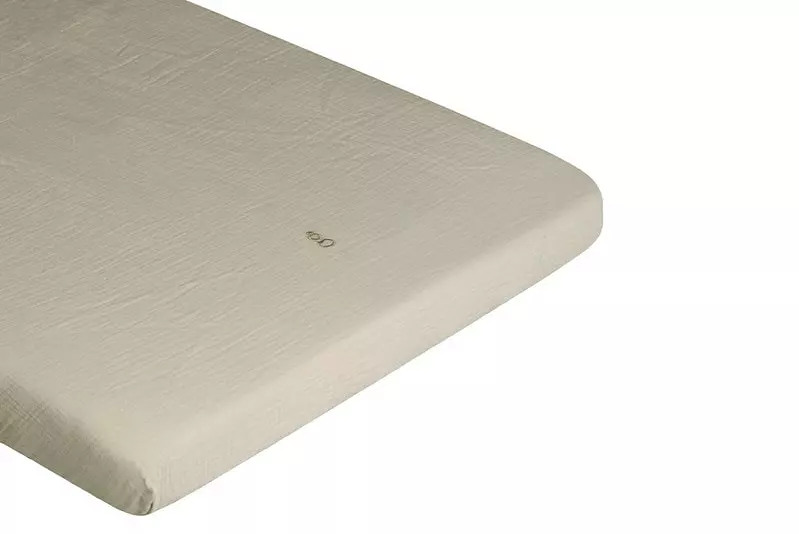 Garbo & Friends Thyme Muslin Spannbetttuch, 60x120 Cm 2 Garbo & Friends Thyme Muslin Spannbetttuch, 60x120 Cm – Bild 2