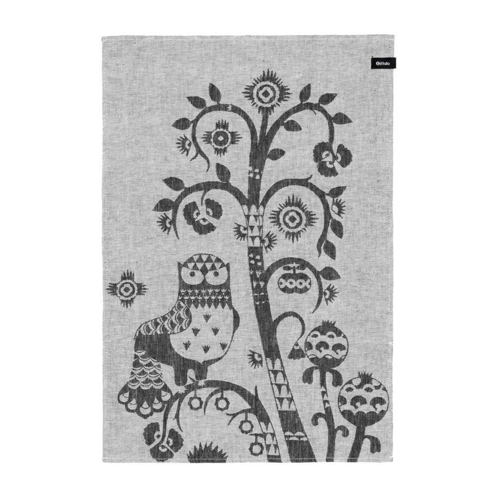 Iittala Taika Kitchen Towel 47x70 Cm, Gray 1 Iittala Taika Kitchen Towel 47x70 Cm, Gray