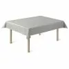 Juna Brick Damast-Tischdecke Grau, 150x320 Cm