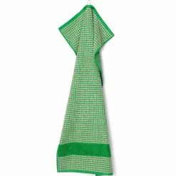 Juna Check Handtuch 100x50 Cm, Grün/Sandfarben -Kindertextilien Verkäufe juna check handtuch 50x100 cm 11