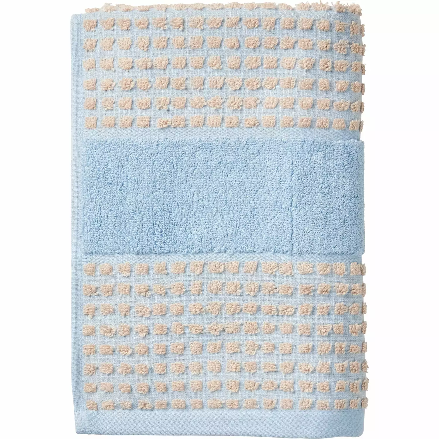 Juna Check Handtuch 50x100 Cm, Hellblau / Sand 1 Juna Check Handtuch 50x100 Cm, Hellblau / Sand