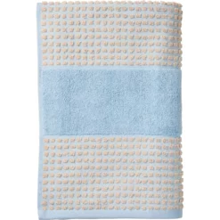 Juna Check Handtuch 70x140 Cm, Hellblau / Sand
