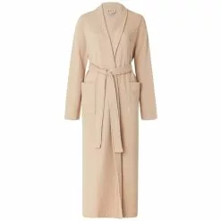 Lexington Aubrey Cotton Waffle Bademantel L, Beige