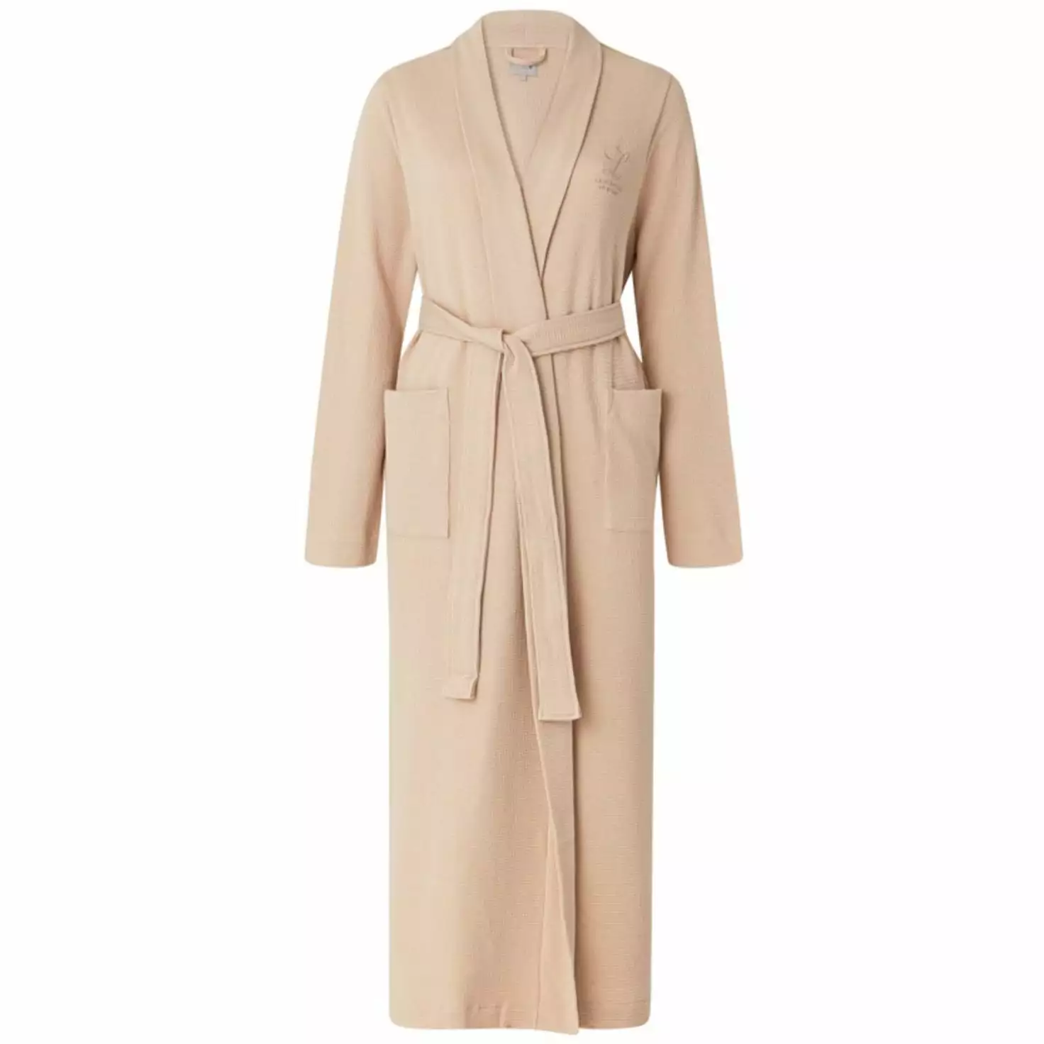 Lexington Aubrey Cotton Waffle Bademantel M, Beige 1 Lexington Aubrey Cotton Waffle Bademantel M, Beige