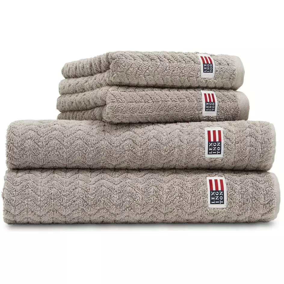 Lexington Structured Handtuch 30x50 Cm, Dunkelgrau 1 Lexington Structured Handtuch 30x50 Cm, Dunkelgrau