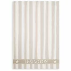 Lexington Icons Twill Waffle Striped Geschirrtuch, Beige