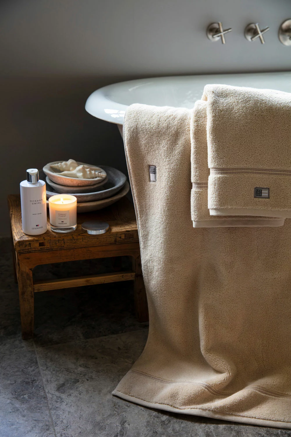 Lexington Hotel Handtuch 100x150, Beige/Beige 4 Lexington Hotel Handtuch 100x150, Beige/Beige – Bild 4