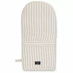 Lexington Icons Herringbone Striped Ofenhandschuh, Beige