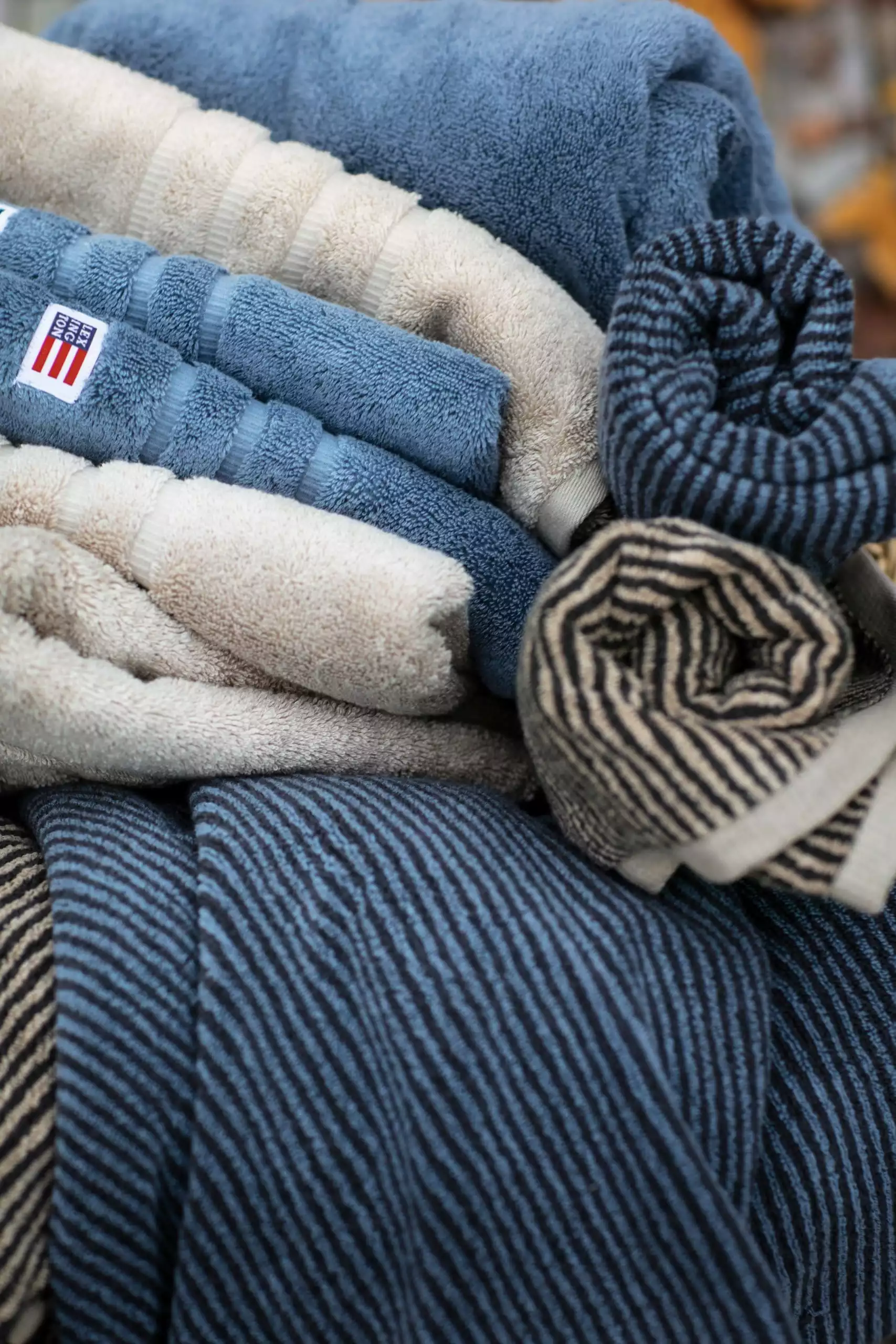 Lexington Original Handtuch Stahlblau / Dunkelgrau Melange, 50x70 Cm 3 Lexington Original Handtuch Stahlblau / Dunkelgrau Melange, 50x70 Cm – Bild 3