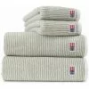Lexington Original Striped Handtuch Weiß / Vintage Green, 70x130 Cm