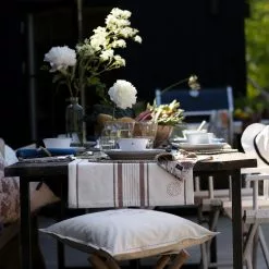 Lexington Striped Canvas Tischläufer 40x50 Cm, Off-white / Braun -Kindertextilien Verkäufe lexington striped canvas tischlaufer 40x50 cm off white braun 2