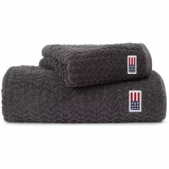 Lexington Structured Handtuch 70x130 Cm, Charcoal