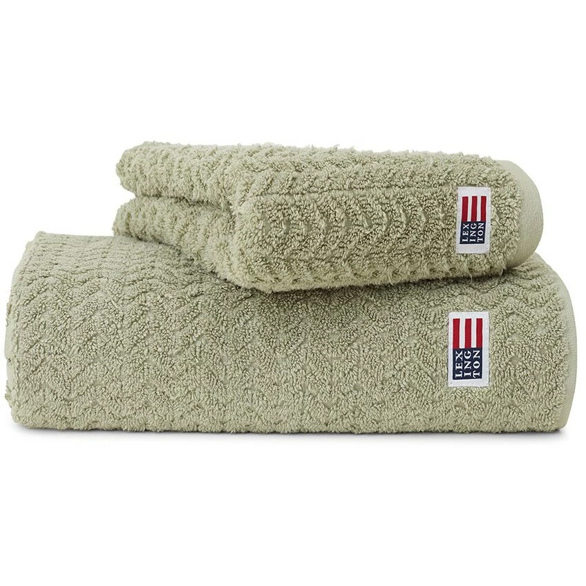 Lexington Structured Handtuch 70x130 Cm, Vintage Green 1 Lexington Structured Handtuch 70x130 Cm, Vintage Green