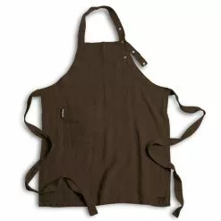 Lovely Linen Lovely Button Apron Jeep Green Schürze Chocolate