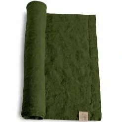 Lovely Linen Lovely Tischläufer, Jeep Green