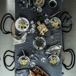 Lovely Linen Lovely Tischdecke 145x300 Cm, Dunkelgrau -Kindertextilien Verkäufe lovely linen lovely tablecloth 145x250 jeep green 22