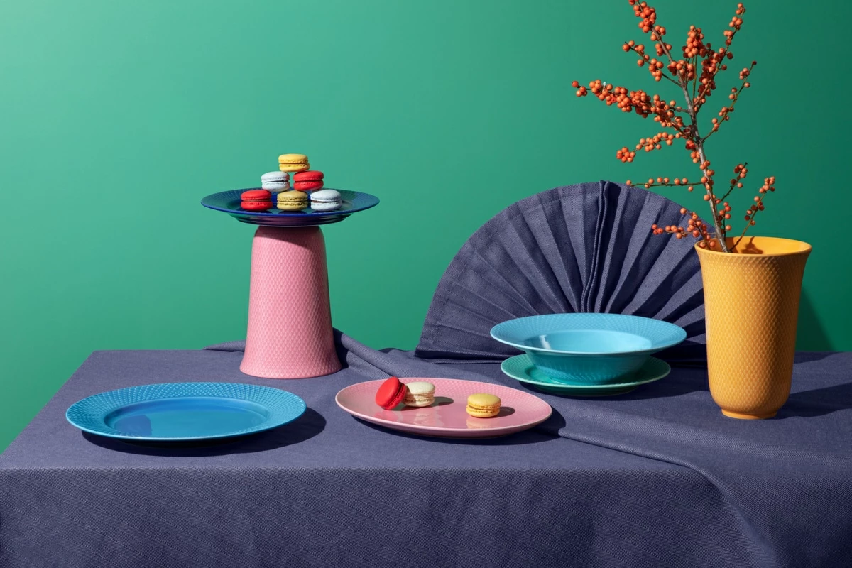 Lyngby Porcelæn Herringbone Tischdecke Blau, 150x320 Cm 5 Lyngby Porcelæn Herringbone Tischdecke Blau, 150x320 Cm – Bild 5