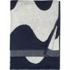 Marimekko Lokki Handtuch Dunkelblau / Off-white, 50x70 Cm