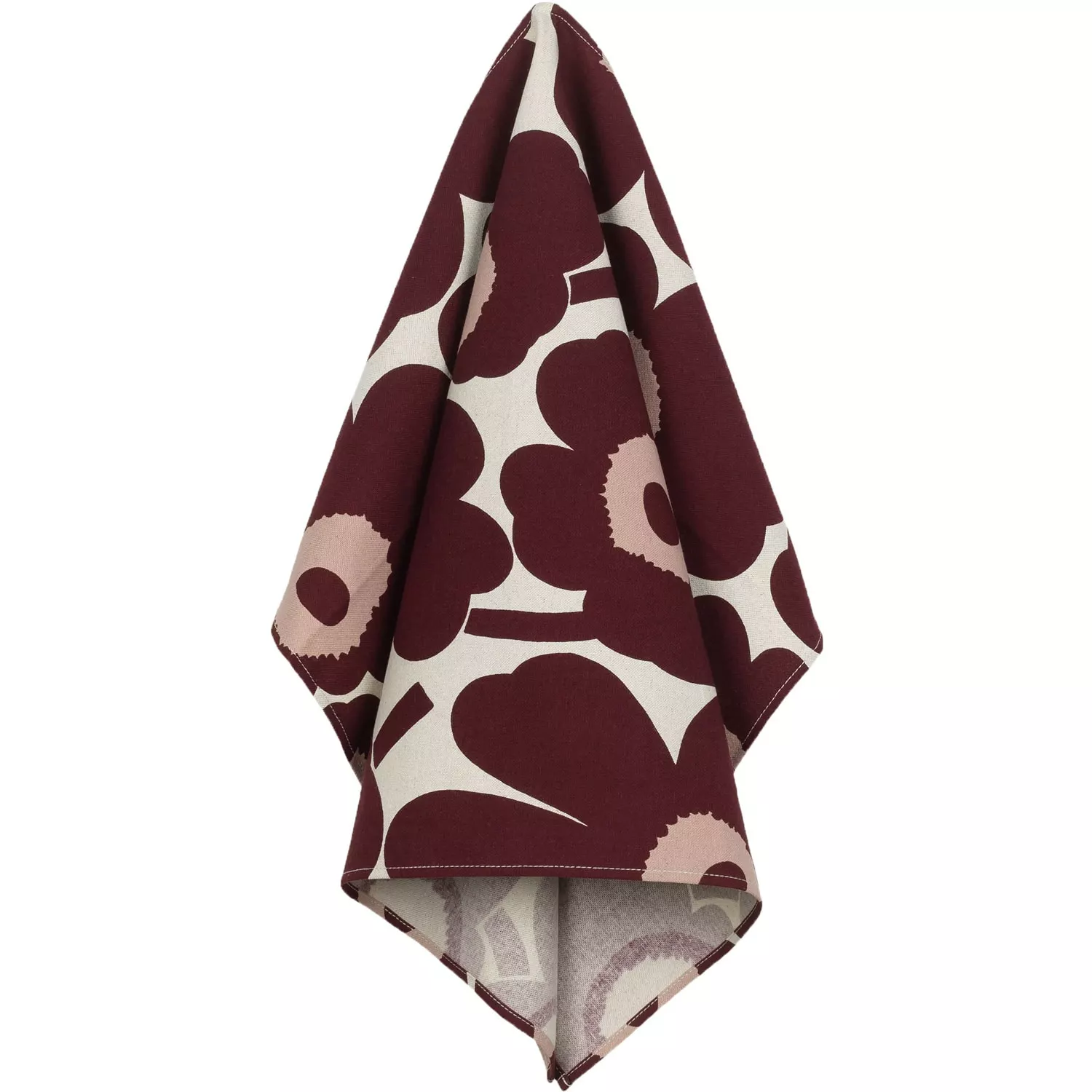 Marimekko Pieni Unikko Geschirrtuch 47x70 Cm, Cotton / Burgunderrot / Rosa 1 Marimekko Pieni Unikko Geschirrtuch 47x70 Cm, Cotton / Burgunderrot / Rosa