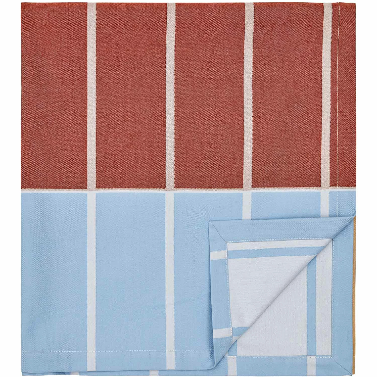 Marimekko Tiiliskivi Tischdecke Braun/Beige / Hellblau, 156x250 Cm 1 Marimekko Tiiliskivi Tischdecke Braun/Beige / Hellblau, 156x250 Cm