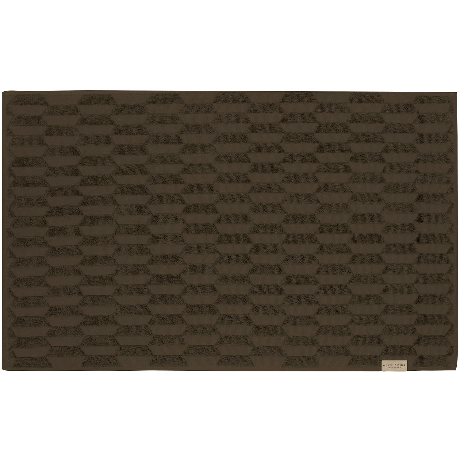 Mette Ditmer Geo Badematte 50x80 Cm, Chocolate 1 Mette Ditmer Geo Badematte 50x80 Cm, Chocolate
