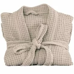 Mille Notti Cialda Bademantel Hellbraun, L/XL