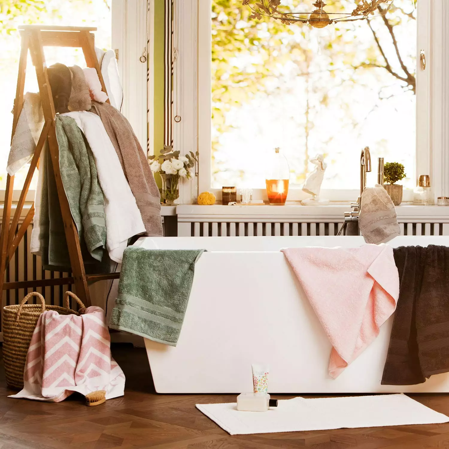 Mille Notti Fontana Handtuch 100x150cm, Ivory EKO 2 Mille Notti Fontana Handtuch 100x150cm, Ivory EKO – Bild 2