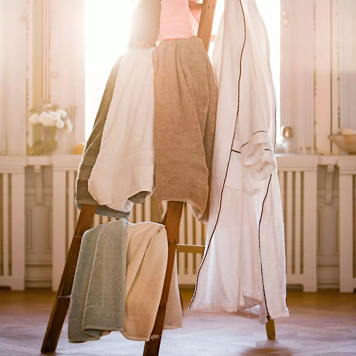 Mille Notti Fontana Handtuch 100x150cm, Ivory EKO 3 Mille Notti Fontana Handtuch 100x150cm, Ivory EKO – Bild 3