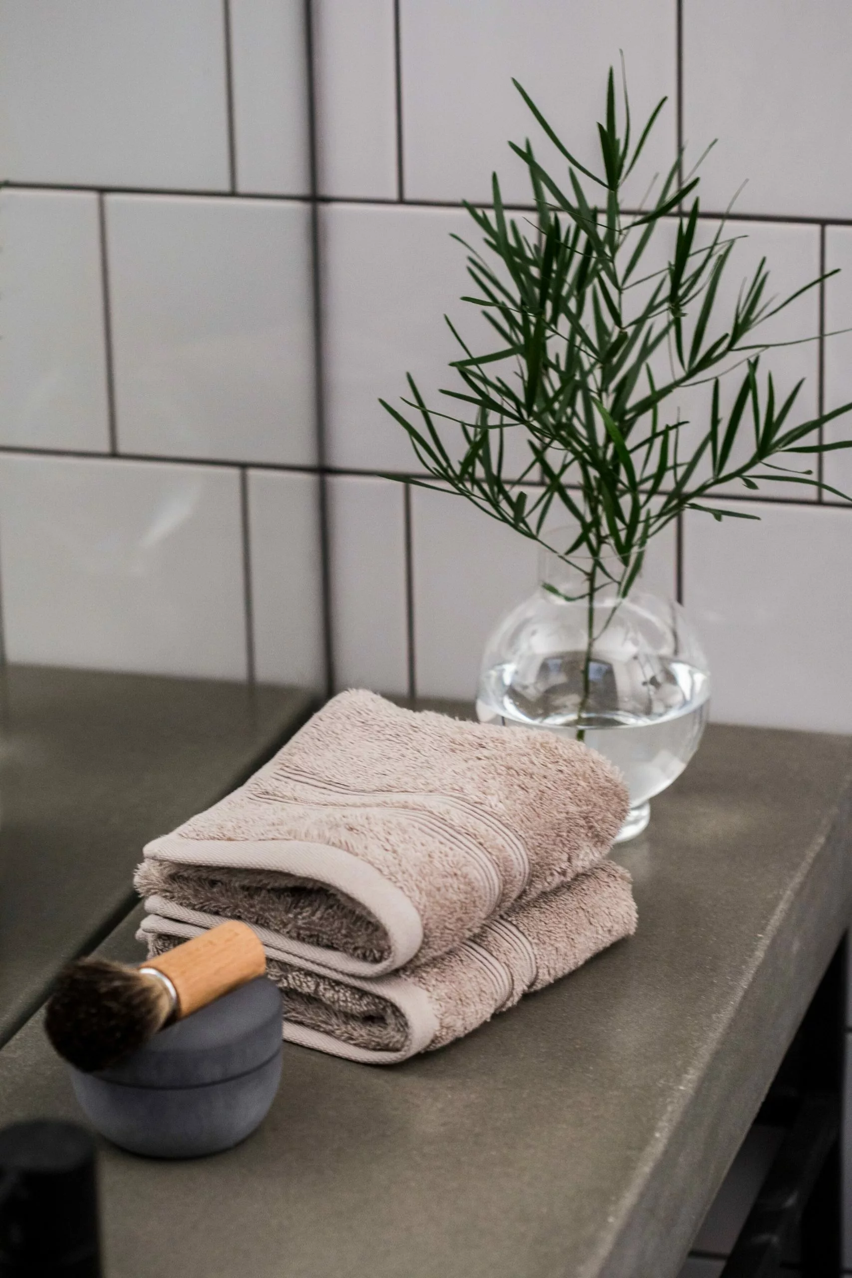 Mille Notti Fontana Handtuch 30x50cm, Hellbraun EKO 2 Mille Notti Fontana Handtuch 30x50cm, Hellbraun EKO – Bild 2