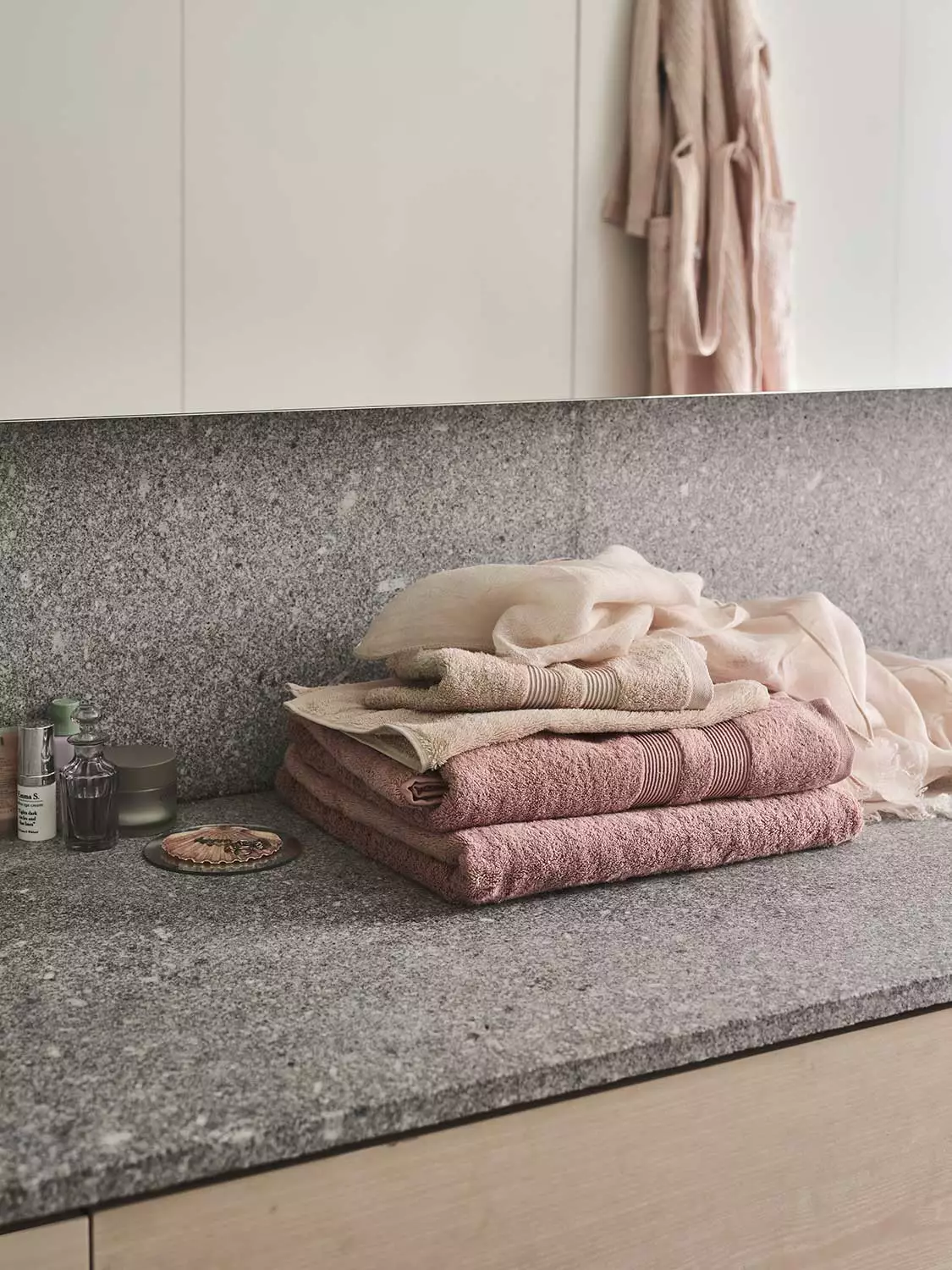 Mille Notti Fontana EKO Handtuch Rosa, 50x70 Cm 2 Mille Notti Fontana EKO Handtuch Rosa, 50x70 Cm – Bild 2