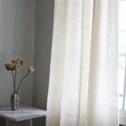 Mimou Crisp Vorhang Leinen Cashmere Beige, 130x250 Cm