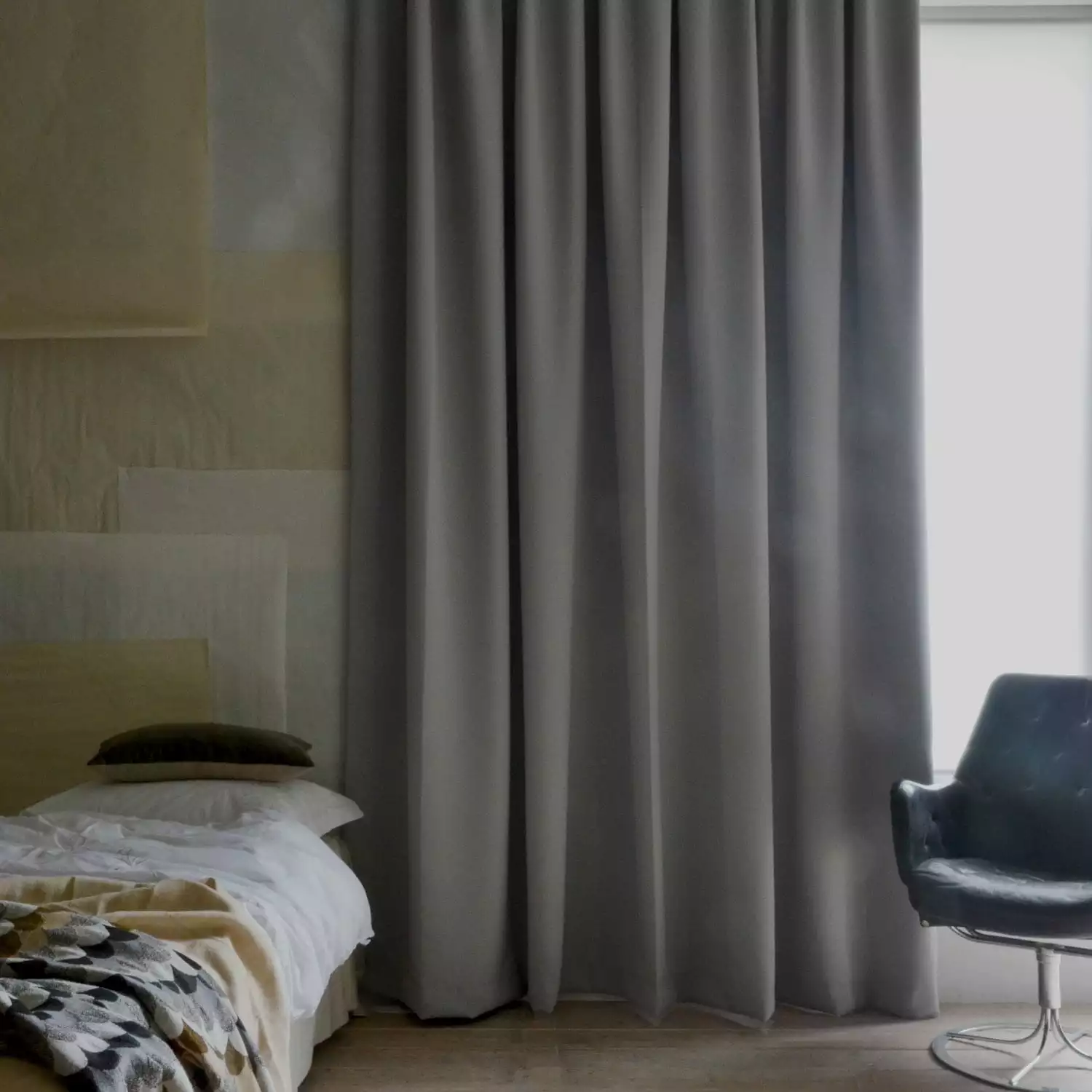 Mimou Hotel Blackout-Vorhang 290x290 Cm, Grau 1 Mimou Hotel Blackout-Vorhang 290x290 Cm, Grau