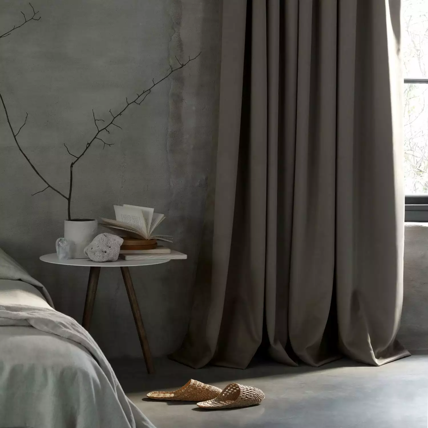 Mimou Hotel-Verdunkelungsvorhang Doppelt Breite, Greige, 290x290 Cm 1 Mimou Hotel-Verdunkelungsvorhang Doppelt Breite, Greige, 290x290 Cm