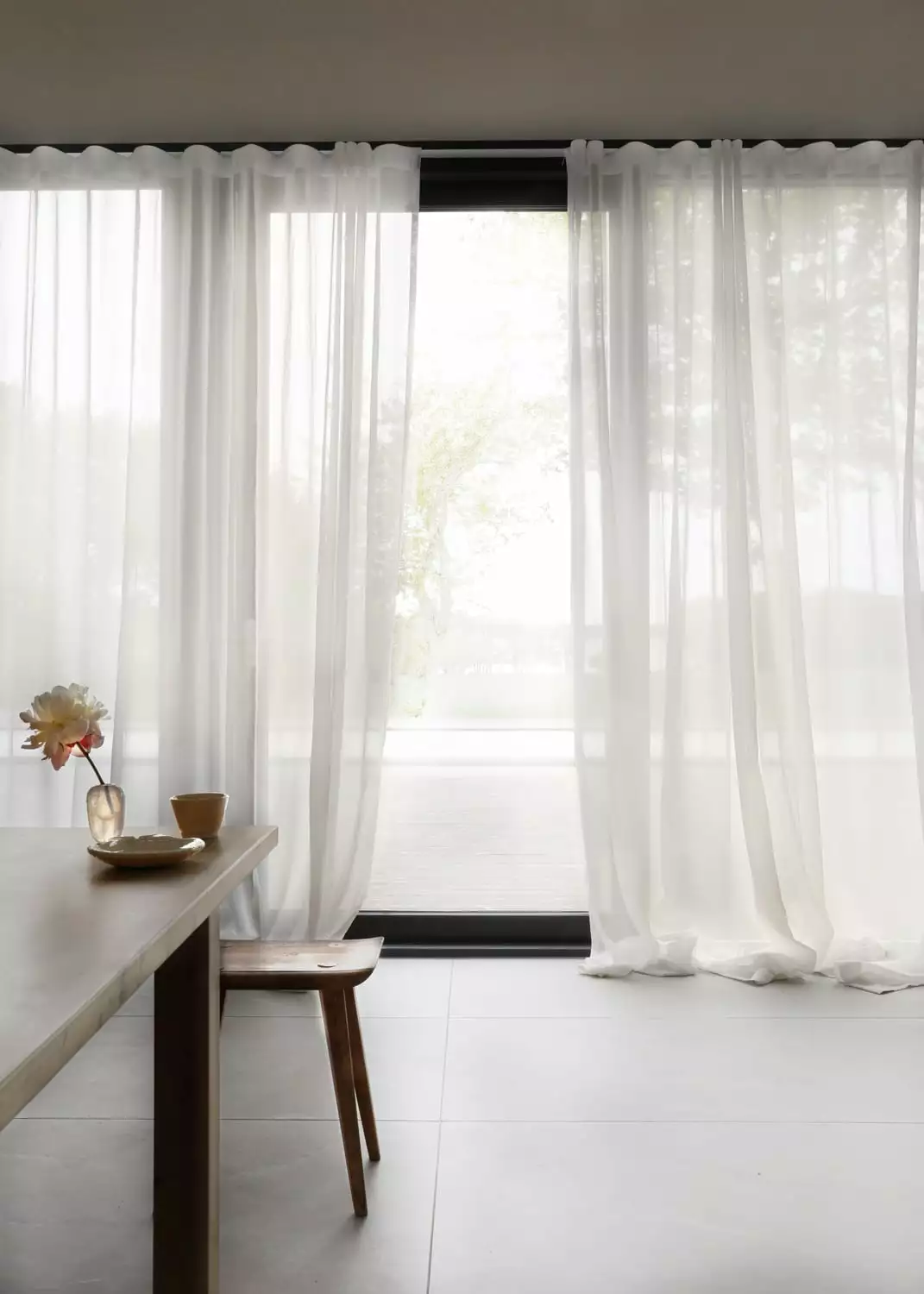 Mimou Mimmi Vorhang Recycelt Stoff Doppelt Breite, Naturweiß, 290x290 Cm 3 Mimou Mimmi Vorhang Recycelt Stoff Doppelt Breite, Naturweiß, 290x290 Cm – Bild 3