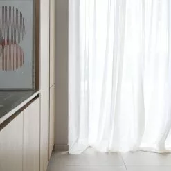 Mimou Gardin Vivi Recycled På Dubbel Bredd Vit 290x250cm