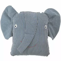 OYOY Denim Kissen, Erik Elephant