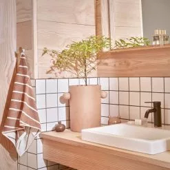 OYOY Raita Handtuch 2-er Set 30x30 Cm, Karamell/Blau -Kindertextilien Verkäufe oyoy raita handtuch 1 6