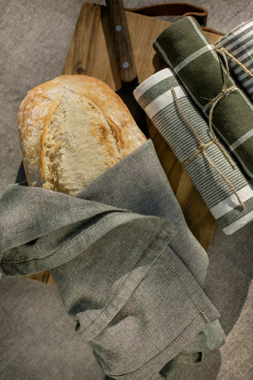 Recycled By Wille Geschenkset Küche 4 Küchenhandtücher + 2 Topflappen, Grau 4 Recycled By Wille Geschenkset Küche 4 Küchenhandtücher + 2 Topflappen, Grau – Bild 4