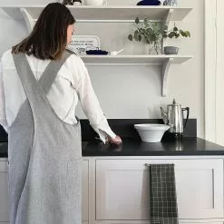 Recycled By Wille Astrid Geschirrtuch 2-er Set 50x70 Cm, Olivgrün/Weiß -Kindertextilien Verkäufe recycled by wille kokshandduk 2 pack astrid 50x70 bla vit vit bla 8