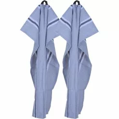 Recycled By Wille Svea Geschirrtuch 50x70 Cm 2-er Set, Hellgrau / Weiß / Dunkelgrau